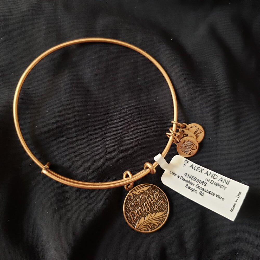 ☮️ New Alex and Ani  Like A Daughter  Bracelet Bracelet Bangle Love Energy …